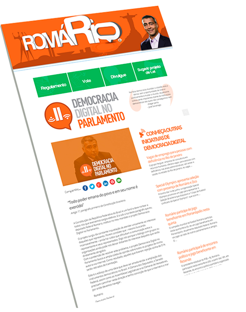 Layout do site em perspectiva