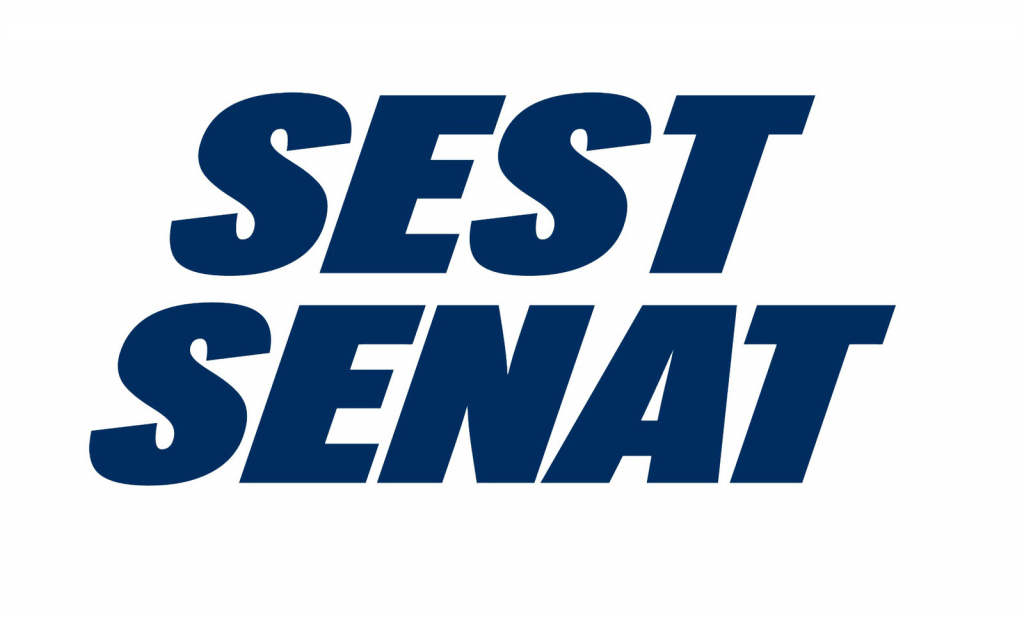 Logo de SEST SENAT, um dos cases de marketing da Fizzing 