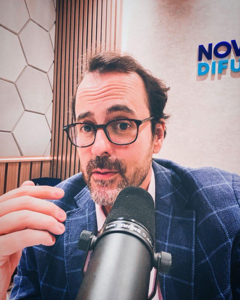 Foto do Fabrizio Mariuzzo, apresentador do podcast e GP Talks 