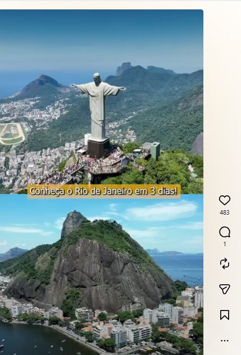 Reels com dicas de como curtir o Rio de Janeiro que a Fizzing produziu para  DDRio